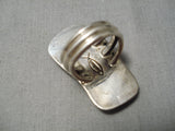 One Of The Best Vintage Native American Navajo Tommy Jackson Turquoise Sterling Silver Ring-Nativo Arts