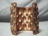 Incredible Navajo Super-wide Copper Bracelet Native American-Nativo Arts