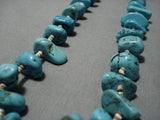 118 Grams!! Vintage Navajo Turquoise Nugget Heshi Native American Necklace Old-Nativo Arts