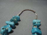 118 Grams!! Vintage Navajo Turquoise Nugget Heshi Native American Necklace Old-Nativo Arts