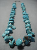118 Grams!! Vintage Navajo Turquoise Nugget Heshi Native American Necklace Old-Nativo Arts