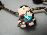 Native American Extremely Rare Vintage Santo Domingo Hand Hamde Sterling Silver Necklace-Nativo Arts