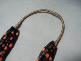 Breathtaking Santo Domingo Native American Corals Heishi Necklace-Nativo Arts