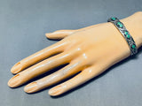 Gorgeous Vintage Native American Navajo Royston Turquoise Sterling Silver Bracelet-Nativo Arts