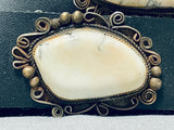 Very Rare 500 Gram+ Vintage Native American Navajo White Turquoise Sterling Silver Concho Belt-Nativo Arts