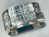 The Most Intricate Vintage Native American Zuni Peal Sterling Silver Bracelet-Nativo Arts