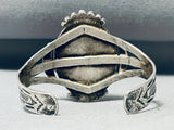 Rare Earlier Vintage Native American Navajo Petrified Wood Sterling Silver Bracelet Old-Nativo Arts