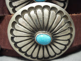 Important Cal Martinez Vintage Native American Navajo Turquoise Sterling Silver Concho Belt-Nativo Arts