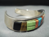 Important Vintage Native American Navajo Tommy Jackson Turquoise Sterling Silver Bracelet-Nativo Arts