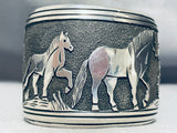 The Best Thomas Singer Vintage Native American Navajo Horse Sterling Silver Bracelet-Nativo Arts