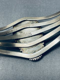 Lavender Pit Bisbee Turquosie Vintage Native American Navajo Sterling Silver Bracelet-Nativo Arts