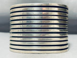Heaviest Orville Tsinnie Vintage Native American Navajo All Sterling Silver Bracelet- 300 Grams!-Nativo Arts