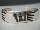 Native American Important Vintage Hope Sterling Silver Overlay Bracelet-Nativo Arts