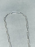 Important Vintage Native American Navajo Richard Begay Spur Sterling Silver Inlay Necklace-Nativo Arts