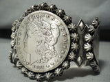 Heavy Coin San Felipe Sterling Silver Bracelet Cuff-Nativo Arts