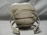 Biggest Best Vintage Native American Navajo #8 Turquoise Sterling Silver Bracelet Old-Nativo Arts