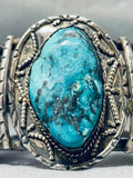 122 Gram Museum Vintage Native American Navajo Turquoise Sterling Silver Bracelet-Nativo Arts