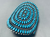 One Of The Best Vintage Native American Zuni Turquoise Sterling Silver Bracelet-Nativo Arts