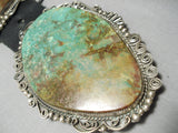 896 Gram Vintage Native American Navajo Royston Turquoise Sterling Silver Slab Concho Belt Old-Nativo Arts