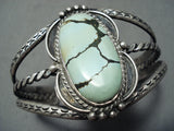 Museum Vintage Native American Navajo Carico Lake Turquoise Sterling Silver Bracelet Old-Nativo Arts