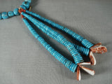 124 Gram Vintage Navajo Native American Jewelry jewelry Turquoise Necklace-Nativo Arts
