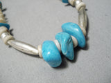 Marvelous Vintage Santo Domingo Native American Turquoise Necklace-Nativo Arts
