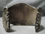 One Of The Best Huge Vintage Native American Navajo Turquoise Sterling Silver Bracelet Old-Nativo Arts