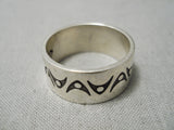 Marvelous Important Peshlakai Turquoise Silver Native American Navajo Ring-Nativo Arts
