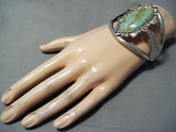 Huge Vintage Native American Navajo Royston Turquoise Sterling Silver Bracelet-Nativo Arts