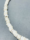 Amazing Vintage Navajo White Shell Native American Necklace Old-Nativo Arts