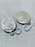 Beautiful Vintage Native American Navajo Morenci Turquoise Sterling Silver Earrings-Nativo Arts