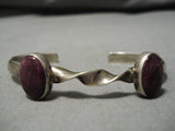 Stunning Vintage Navajo Sterling Silver Native American Bracelet Cuff-Nativo Arts