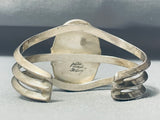 Grey Spotted Jasper Rare Vintage Native American Navajo Sterling Silver Bracelet-Nativo Arts