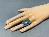 Older Vintage Native American Navajo Royston Turquoise Sterling Silver Ring-Nativo Arts