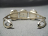 Moonlight Lapis Navajo Native American Sterling Silver Bracelet Cuff-Nativo Arts