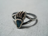 Wonderful Turquoise Sterling Silver Ring Native American-Nativo Arts