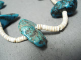 Marvelous Vintage Santo Domingo Turquoise Necklace Native American Old-Nativo Arts