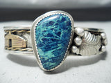Nel Burbank Variscite Vintage Native American Navajo Sterling Silver Bracelet-Nativo Arts