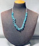 Stunning Vintage Native American Navajo Turquoise Shell Sterling Silver Necklace-Nativo Arts
