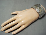 Quality Vintage Native American Navajo Gold Horse Sterling Silver Bracelet Cuff-Nativo Arts