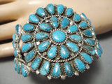 Incredible Native American Navajo Tears Of Joy Turquoise Sterling Silver Bracelet Cuff-Nativo Arts