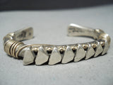 Authentic Vintage Native American Navajo Orville Tsinnie 14k Gold Sterling Silver Bracelet-Nativo Arts