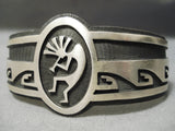 Important Vintage Native American Hopi Elgene Sehongva Sterling Silver Quality Bracleet-Nativo Arts