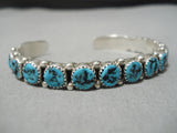 Amazing Vintage Navajo Turquoise Sterling Silver Native American Bracelet-Nativo Arts