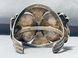 Desert Scene Picturesque Jasper Vintage Native American Navajo Sterling Silver Bracelet-Nativo Arts