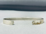 Fascinating Vintage Native American Navajo Sterling Silver & 14k Gold Bracelet Signed-Nativo Arts