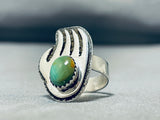 Noteworthy Vintage Native American Navajo Royston Turquoise Sterling Silver Ring Signed-Nativo Arts