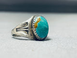 Superb Vintage Native American Navajo Royston Turquoise Sterling Silver Ring-Nativo Arts