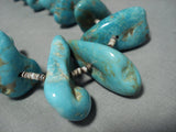 132 Grams Monster Chunk Royston Turquoise Vintage Navajo Native American Jewelry jewelry Heishi Necklace-Nativo Arts