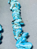 Native American 224 Gram Chunky Nugget Turquoise Vintage Navajo Heishi Necklace Old-Nativo Arts